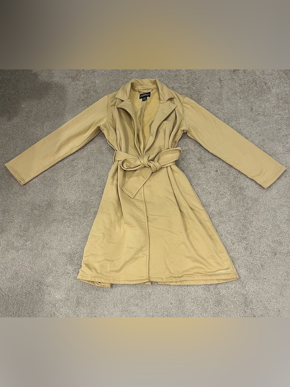Human Nation Organic Cotton Tie-Waist Trench Coat